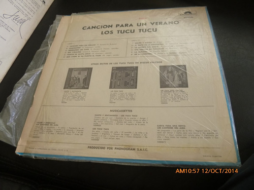 Vinilo Lp Los Tucu Tucu - Cancion Para Un Verano (u168