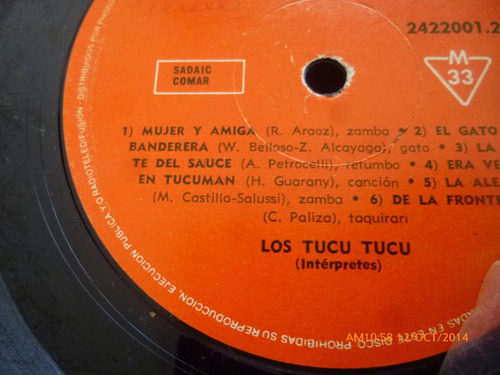 Vinilo Lp Los Tucu Tucu - Cancion Para Un Verano (u168