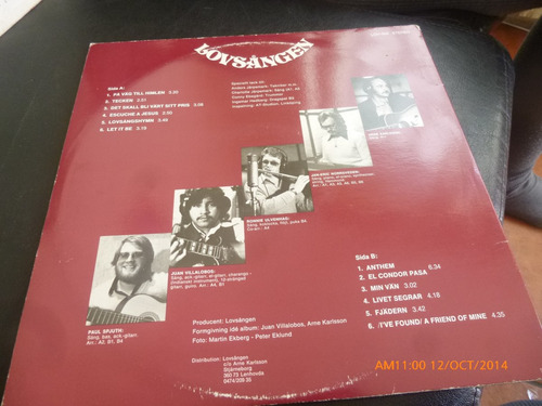 Vinilo Lp Lovsangen -- Tecken (xx902 (Usado)