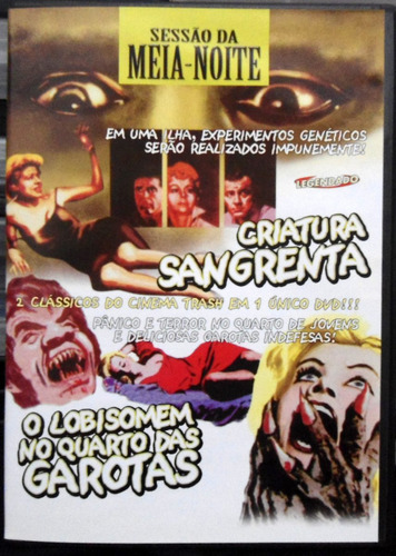 Dvd Sessão Da Meia-noite - 2 Filmes Raros Trash Clássicos #