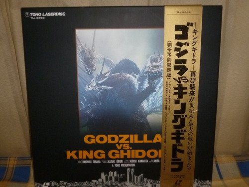 Godzilla Vs King Ghidorah, 03 Laserdisc En Caja Colección