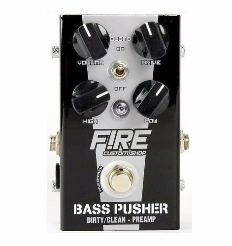 Pedal Fire Custom Shop Bass Pusher Preamp + Frete G + Brinde