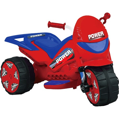 Moto Elétrica Infantil Turbo Power Azul/vermelho 20w - Brink