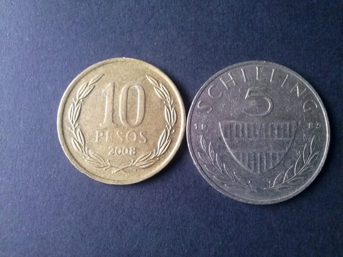 Moneda Austria 5 Schilling Níquel 1985 (c28)