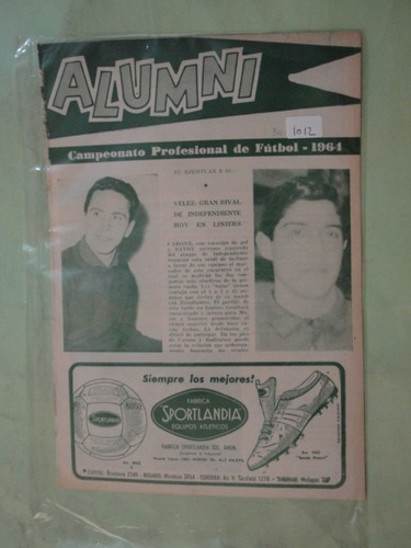 Revista Alumni 1012 Velez Independiente River Plate