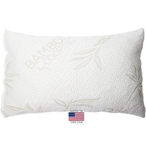 Triturar Memory Foam Pillow Con Cubierta De Bambú Por Coop I