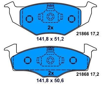 Pastillas Delanteras Vw Polo 2001 Alm Trw 1274 384