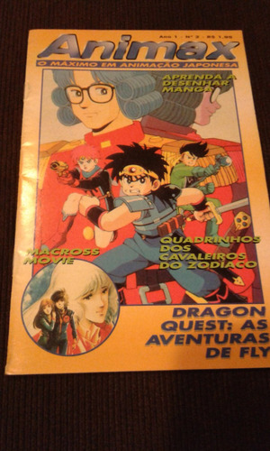 Revista Animax 2 Quadrinhos Dos Caveleiros Do Zodiaco Dragon