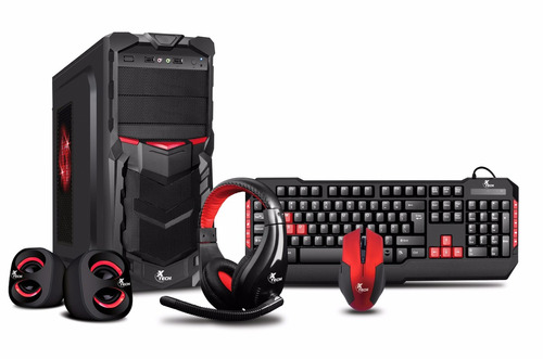 Gabinete Gamer Xtech Combo - Cyberia