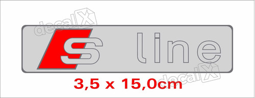 Emblema Adesivo Resinado Audi S Line Res5
