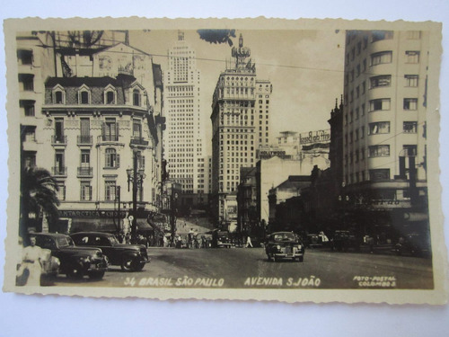 Foto Postal Avenida S. João São Paulo