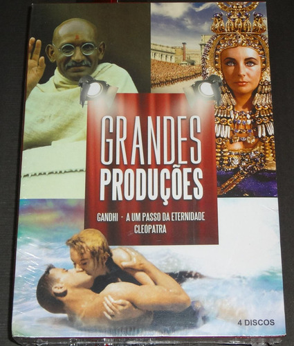 Cleópatra Duplo Gandhi A Um Passo Da Eternidade Box 4 Dvds
