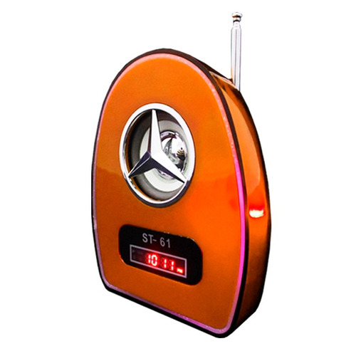 Velikka Bocina Bateria Recargable Usb Fm Led Neon St-61 Nara