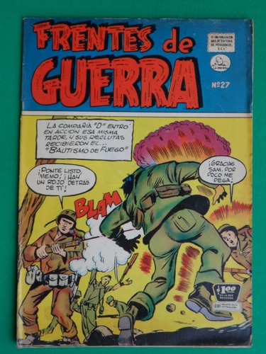 1955 Frentes De Guerra #27 Comic Mexicano Edit. La Prensa