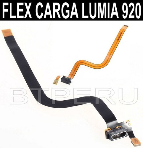 Flex Puerto Carga Zocalo Para Nokia Lumia 920 Microfono