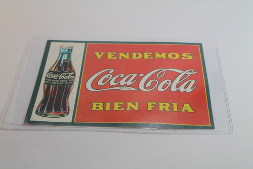 Coca Cola Tarjeta Reedicion Publicidad Antigua