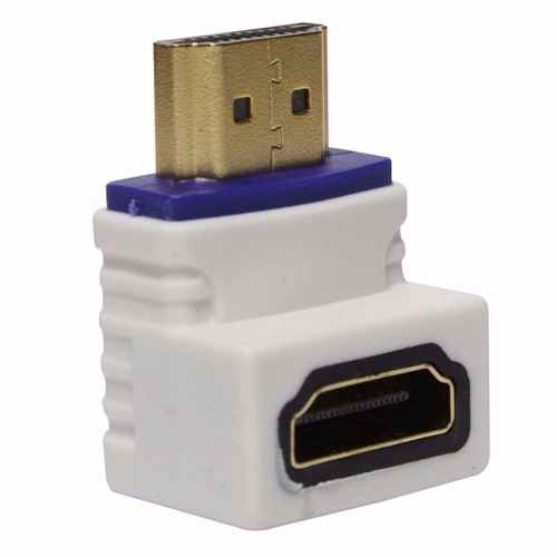 Adaptador Hdmi 90 Graus Em L Macho X Fêmea 1.4 P/ Tv Parede