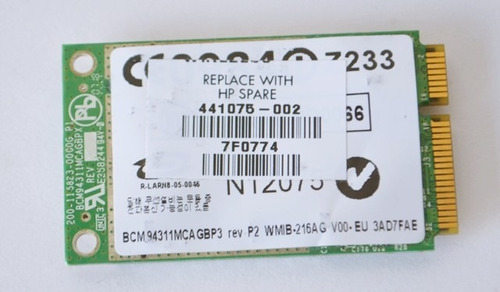 Tarjeta Wifi Para Hp Compaq 6720s 418564-002 Gb8370aaf (Usado)