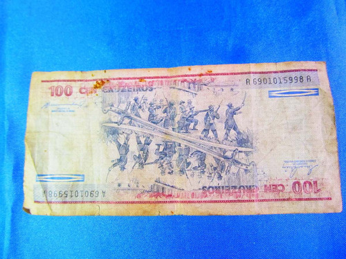 El Arcon Billete Brasil 100 Cruzeiros 38502