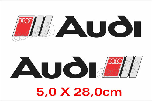 Emblema Adesivo Resinado Audi Preto Res13