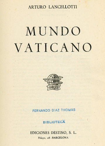 Mundo Vaticano - Arturo Lancellotti.