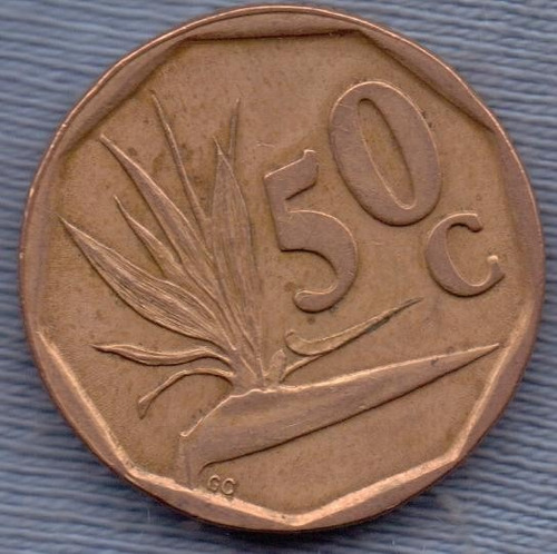 Sudafrica 50 Cents 1994 * Planta *