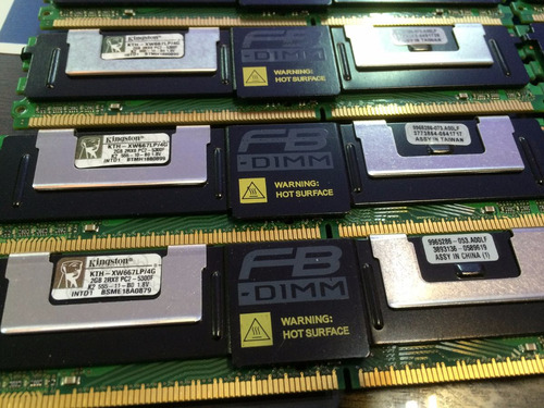 Imagem 6 de 8 de Memoria Servidor Fb-dimm 2gb Pc2-5300f Kingston Kth-xw667lp