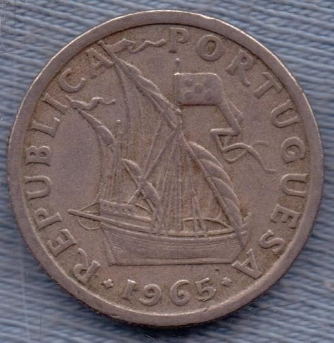 Portugal 2 1/2 Escudos 1965 * Barco A Vela *