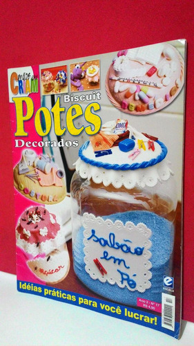 Revista Mãos Que Criam Biscuit Potes Decoração