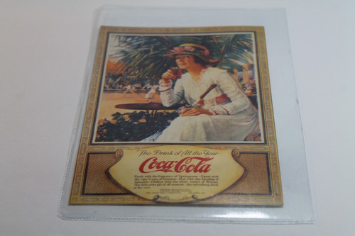 Coca Cola Tarjeta. All Tho Year Reedicion Publicidad Antigua