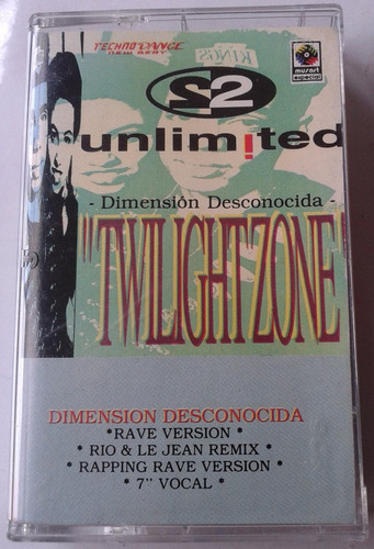 2 Unlimited Twlightzone Cassete Single Made In Mexico 1992