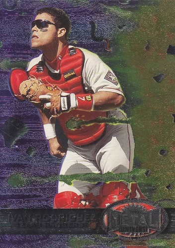 1997 Metal Universe Ivan Rodriguez C Rangers