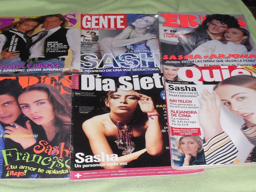 Revistas Sasha Timbiriche Bibi Gaytan, Ricky Martin, Arjona.
