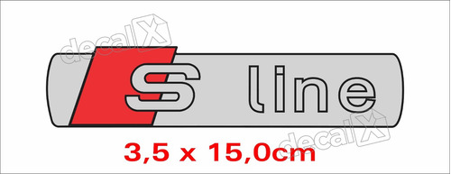 Emblema Adesivo Resinado Audi S Line Res1