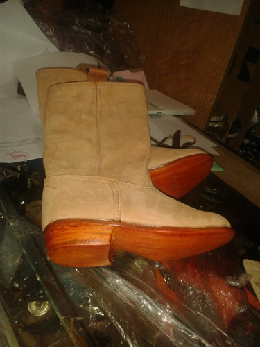 Imagen 3 de 3 de Botas De Cuero Para Niños Gaucho Jinete Montar Folclore