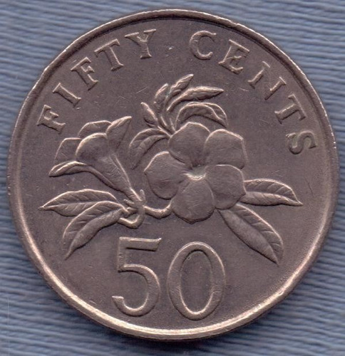 Singapur 10 Cents 1987 * Flores *