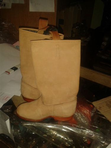 Imagen 2 de 3 de Botas De Cuero Para Niños Gaucho Jinete Montar Folclore