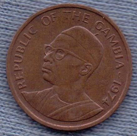 Gambia 1 Butut 1974 * Mani * (Usado)