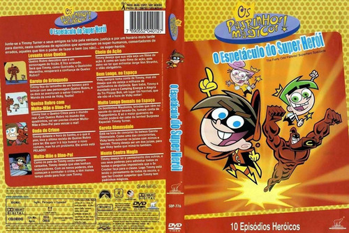 Dvd Os Padrinhos Mágicos - O Espetáculo Do Super Herói