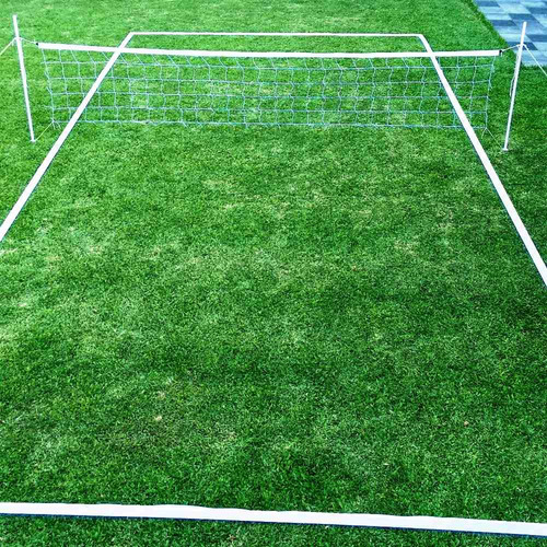 Imagen 3 de 10 de Cancha Futbol Tenis Voley Completa 8x4m Red Parantes Lineas - Sirve Para Cesped Y Arena