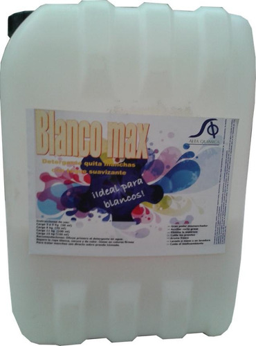 Detergente Ropa Blanca Quita Manchas Liquido Envase 20litros