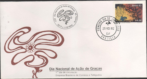 Fdc 273 + Cbc - Dia Nacional De Ação De Graças - 1982