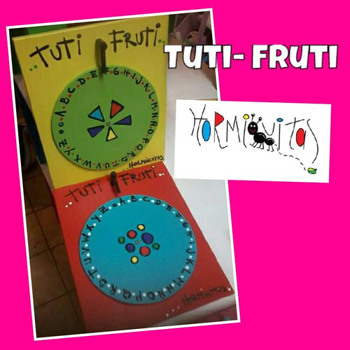 Juego Del Tuti Fruti  ( De Madera)