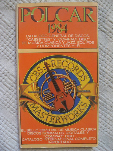 Polcar 1984. Catálogo General Cbs Masterworks