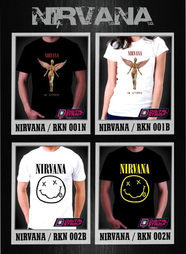 Remeras Nirvana Kurt Cobain Estampado Digital Stamp Ineditas