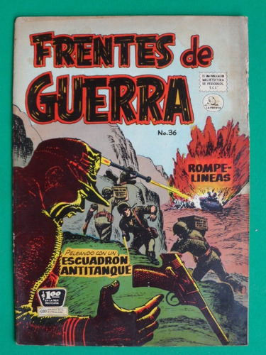 1957 Frentes De Guerra #36 Comic Editorial La Prensa