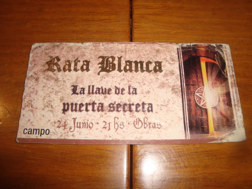 Rata Blanca - La Llave De La Puerta Secreta- Entrada Obras