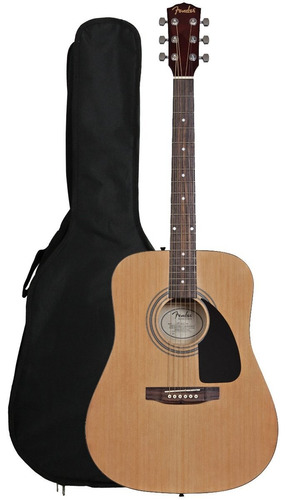 Guitarra Folk Fender Fa100 Con Funda Y Afinador