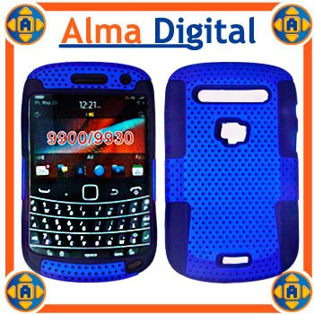Forro Doble Perforado Blackberry Bold5 9900 Plastico Silicon