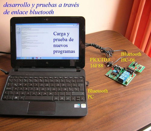 Kit Desarrollo Bluetooth Hc-06 + Piccito 16f88 3 Relevadores